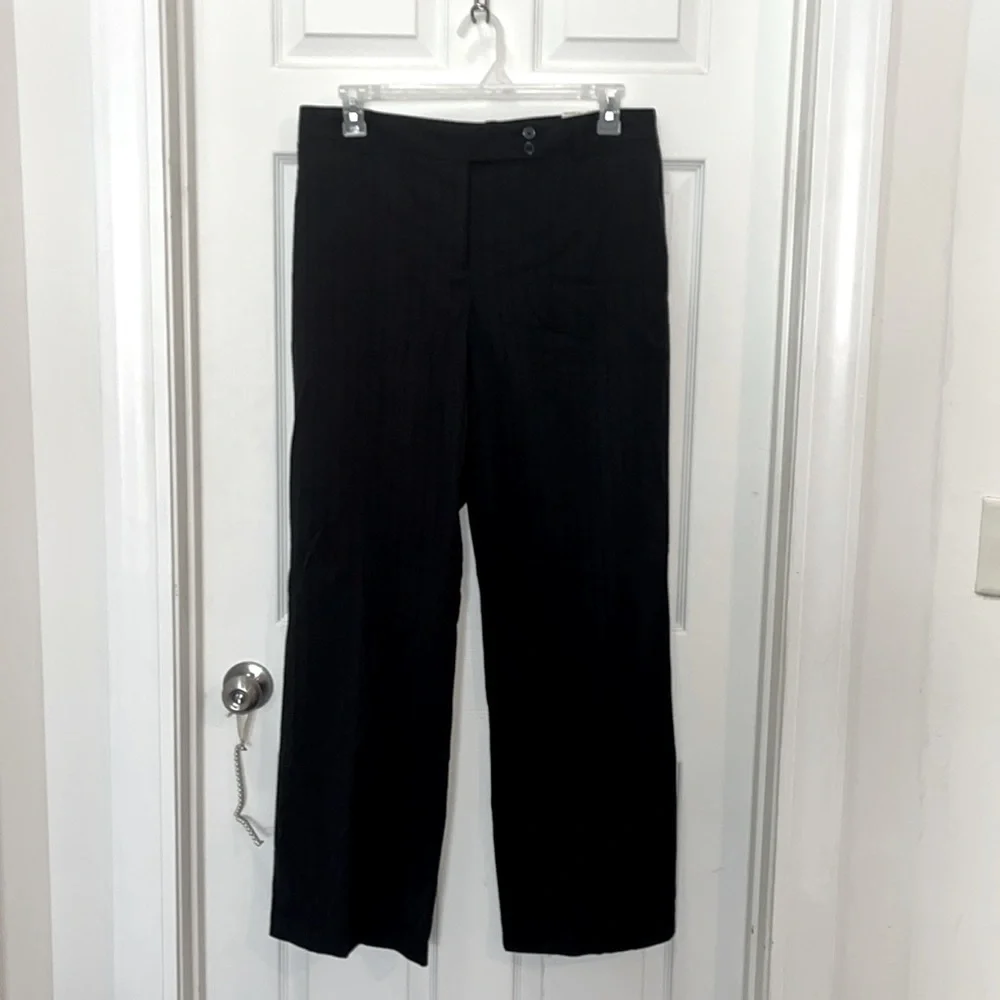 NWT VanHeusen black trouser leg slacks - Picture 1 of 14